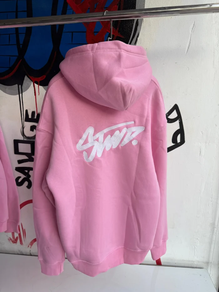 Dodge Hoodie Stussy Pink - Image 1