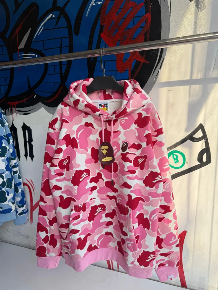 Dodge Hoodie Bape Pink - Image 1