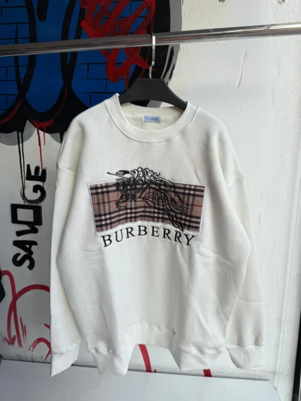 Dodge Sweatshirt Burberry White