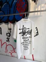 T-SHIRT POLO Stussy WHITE - Image 3