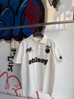 T-SHIRT POLO Stussy WHITE