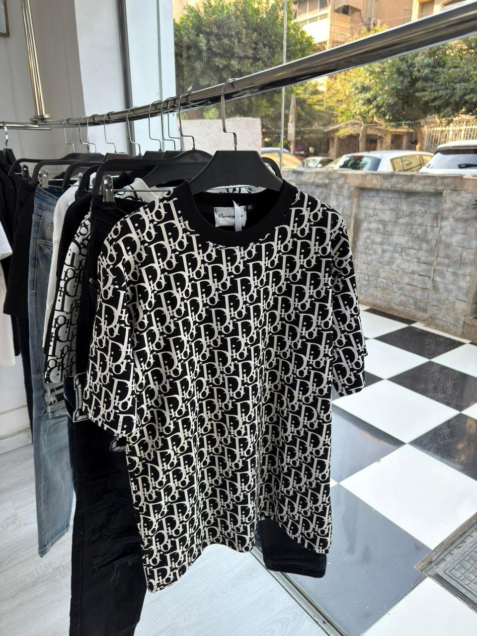 WhatsApp Image 2026-03-05 at 8.13.12 PM T-SHIRT DIOR FULL CAVER BLACK - Image 1