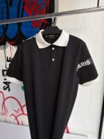 T-SHIRT POLO BALMAIN BLACK
