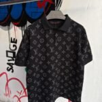 T-SHIRT POLO LV BLACK
